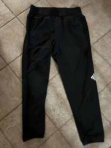 Adidas Joggers Athletic Pants Black Mens X-Large Slim Fit Full-length Training - Picture 1 of 8