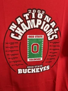 Maglia vintage 2002 Ohio State Buckeyes uomo taglia XL calcio campioni nazionali - Foto 1 di 6