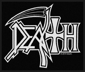 DEATH AUFNÄHER PATCH # 9 CLASSIC SCREAM BLOODY GORE LOGO 10x8cm FLICKEN ABZEICHE - Picture 1 of 1