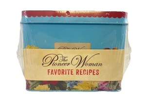 Pioneer Woman Favorite Recipes Floral Tin Recipe Box Brand New Ree Drummond - Picture 1 of 3