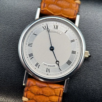 Reloj manual Breguet Classique 3150 Guilloché esfera plateada oro blanco 18 quilates 32,5 mm Foto 1 de 4
