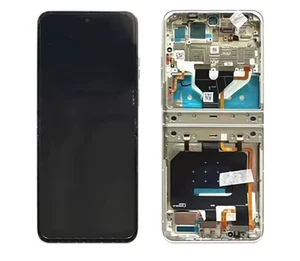 Pour Motorola Razr 2025 écran pliable écran tactile LCD numériseur cadre blanc - Photo 1 sur 1