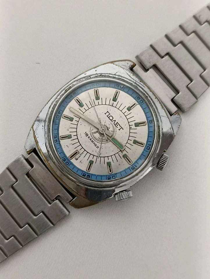Reloj Vibro Alarma Señal Polijot 1MChZ 18 Joyas 2612 Unión Soviética Foto 1 de 4