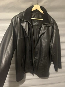Matinee Black Leather Jacket – XL – Vintage – Removable Fleece Lining – V Good  - Picture 1 of 19