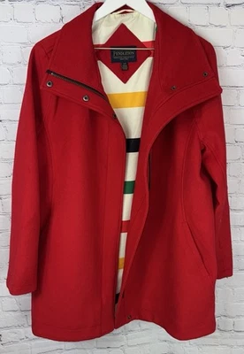 PENDLETON Women’s Wool Coat Red Cascade Campbell Size Large Jacket National Park - Image 1 of 4