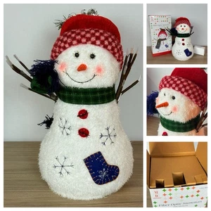 Vintage 2003 Merry Brite Fiber Optic Christmas Snowman 14" Brand New In Box - Picture 1 of 13
