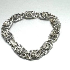 Sarah Coventry Silver Filigree Bracelet - Picture 1 of 4