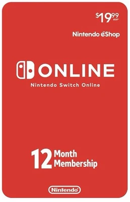 Nintendo Switch Online 12 meses de suscripción básica Foto 1 de 3