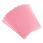 20 Mil Clear PVC Binding Covers, 10 Pcs for Report, Pink