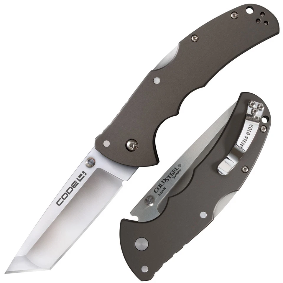 Cuchillos Cold Steel Code 4 Lockback 58PT CPM S35VN Acero Inoxidable Tanto Point Foto 1 de 1