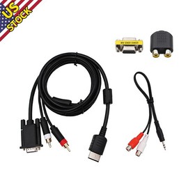 1.8m VGA Cable W/Adapter For Dream-cast DC Console Gaming Audio Part