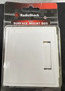 RADIO SHACK 278-2092 BOÎTE DE MONTAGE EN SURFACE 2 PORTS - Photo 1/2