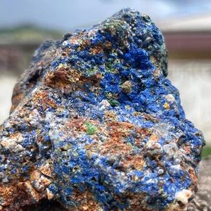 265 Gr Cluster Azurite Crystal Natural Mineral Specimen - Azurite Healing Stone - Picture 1 of 6