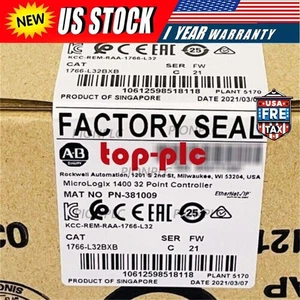 New Sealed AB 1766-L32BXB MicroLogix 1400 Controller 1766L32BXB US Free Tax - Picture 1 of 1