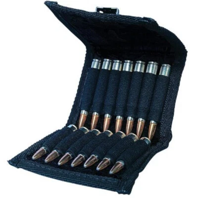 Porta cartuchos plegable para munición de rifle .30-06 cargador billetera bolsa negra soporte Foto 1 de 4