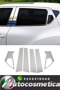 Pilastro Colonne Porta Rivestimento per Nissan Juke 2010-2019 Acciaio Inox cromo - Foto 1 di 6