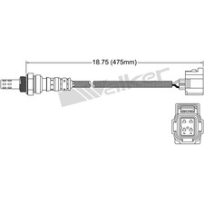 350-34592 Walker Products O2 Oxygen Sensor Driver or Passenger Side for Mercedes