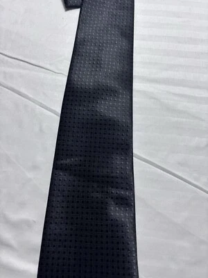 Corbata para hombre Angelo Rossi negra 100 % microfibra diseñada en Italia’s Foto 1 de 4