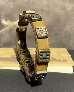 Campomaggi Leder Armband mit Schmucknieten Grün Neu - Bild 1 von 8