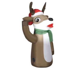 Gemmy Airblown Inflatable Reindeer Car Buddy 3 Ft LED Light Christmas-NEW T122 - Picture 1 of 4