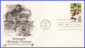 USA3 #C102 U/A PCS ARTCRAFT FDC Ostacoli Olimpiadi Estive - Foto 1 di 1