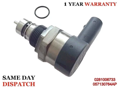 for AUDI A4 A5 A6 Q5 Q7 VW POLO TOUAREG 3.0 TDI FUEL RAIL PRESSURE RELIEF VALVE - Image 1 of 2