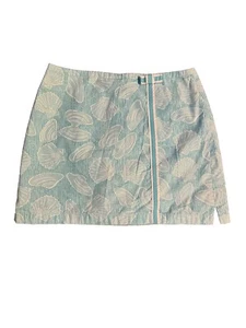 Vintage Lilly Pulitzer Shell Blue Skort Skirt Girls Size 14 90s - Picture 1 of 6