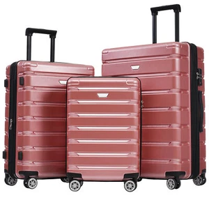 3 Piece Luggage Set Suitcase Set Lightweight Durable Suitcase Wheels TSA Lock Ex - Picture 1 of 14