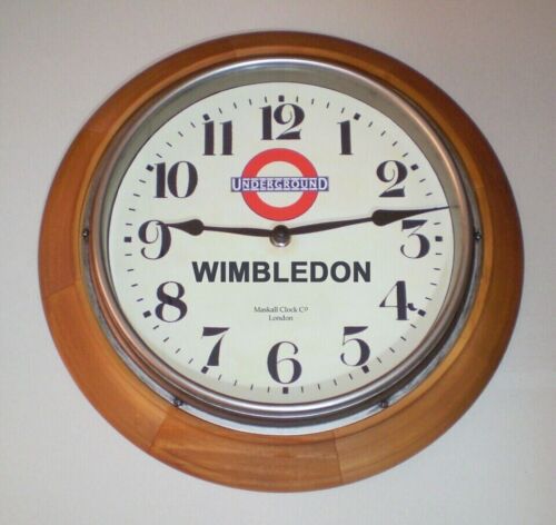 Londoner U-Bahn Wimbledon Station Uhr, SW19 Tennis Station.Customized Uhr
