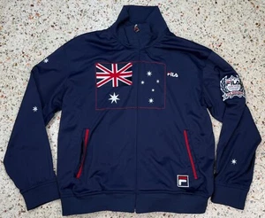 Fila Heritage Australia Vintage Full Zip Long Sleeve Track Jacket Size Medium - Picture 1 of 11