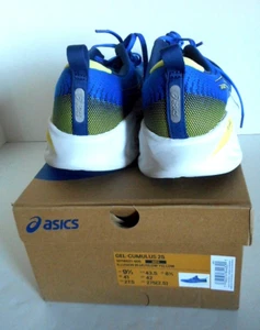 ASICS GEL - Cumulus 25 Illusion Blue/Glow Yellow- Men’s 9.5-Worn 1.5 Miles - Picture 1 of 6