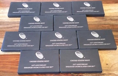 (Lot of 10) 2017-S US Mint 225th Anniversary Enhanced Uncirculated 10-Coin Sets - Image 1 of 4