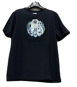 Nueva con etiquetas Camiseta Pretty Green 2023 para hombre con logotipo de gasolina 100 % algodón, negra - Imagen 1 de 15