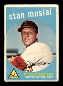 1959 Topps #150 Stan Musial - GOOD - EXACT SCAN - LOW GRADE SET FILLER - Picture 1 of 2