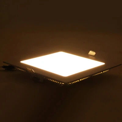 6W LED Ultra-thin Panel Light Square Ceiling Board Lamp 5730 SMD Acrylic Office - Image 1 of 4