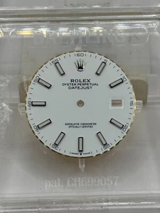 Rolex esfera original Datejust 41 126334 blanco indicios EXCELENTE - Imagen 1 de 2