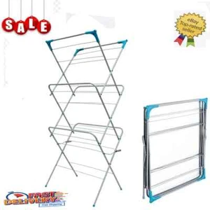 3 Tier Clothes Dryer Airer Foldable Laundry Rack Washing Line Drying Horse 14m - Picture 1 of 1
