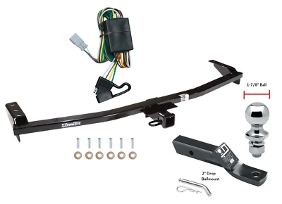 Trailer Hitch For 03-08 Honda Pilot 01-06 Acura MDX w/ Wiring Kit & 1-7/8" Ball - Image 1 of 4