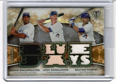 Edwin Encarnacion Josh Donaldson Pompey 2015 Triple Threads Relic Combo Card /36 - Image 1 of 2