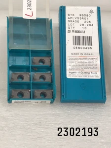 APLV 53 R01 205 STK 9BD80 Lot of 15 Ingersoll Tungsten Carbide Inserts 0.031R - Picture 1 of 6