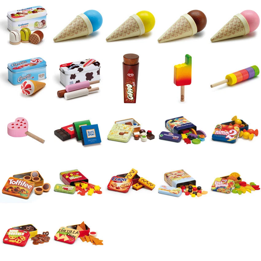 Erzi Zubehör für Kaufladen * Kaufladenzubehör *Leckereien * Eis