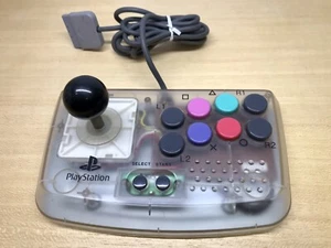 Hori Compact Joystick Clear Controller PS1 HPS-29 PlayStation Fighting Stick - Photo 1/7