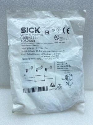 SICK GSE6-N1111 + D1311 PHOTOELECTRIC SENSOR - Image 1 of 4