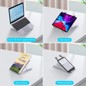 Stop Cou Épaule Douleur ! Pliant Support PC Portable Riser,Étudiant Lecture Noël - Afbeelding 1 van 7