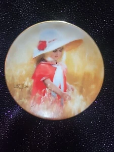 Donald Zolan Miniature Plate "Jessica's Field" Mini by Donald Zolan 1992  U.S.A. - Picture 1 of 3