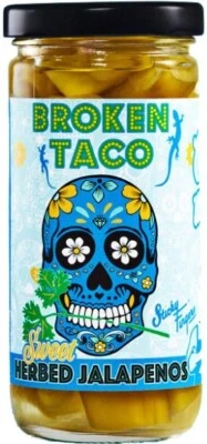 Broken Taco Sweet Herbed Sliced Jalapenos - Vegan - 8 oz - Image 1 of 2