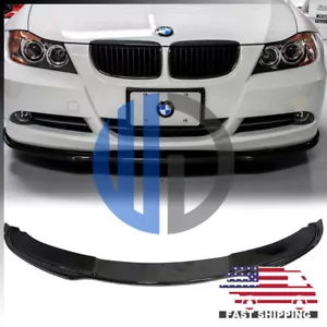 Labio de fibra de carbono estilo HM estándar para BMW E90 E91 OE 2005 2006 2007 2008 - Imagen 1 de 7