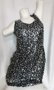 GUESS Womens Silver/Gray Lined Sleeveless Above The Knee Party Dress 6 - E36 - Picture 1 of 10