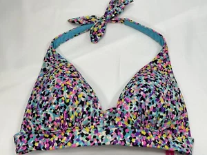 Top de Bikini Victorias Secret Pequeño Multicolor Acolchado Halter Triángulo - Usado en Excelente Condición - Imagen 1 de 3