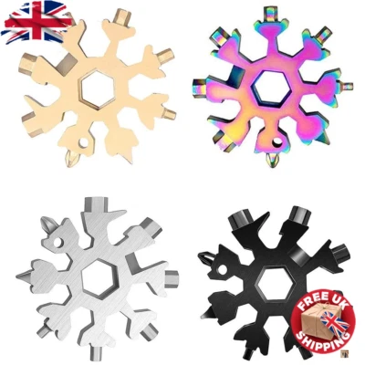 19-in-1 Snowflake Multitool - Edelstahl Outdoor Survival Kit (UK)"